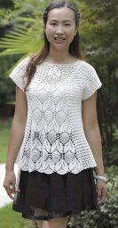 Ажурный топ крючком