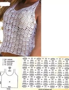 Схемы вязания для летних вариантов одежды