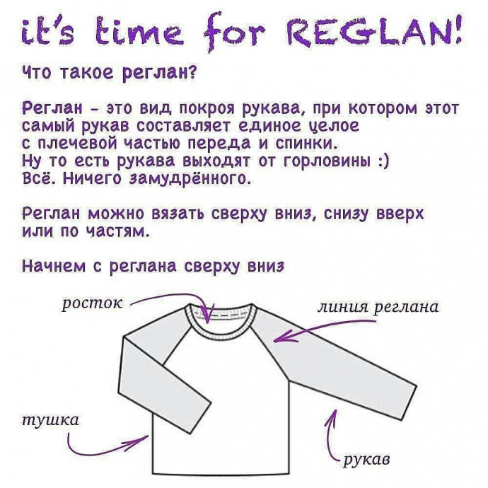 Реглан спицами, расчет. Реглан спицами, расчет.