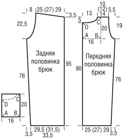 Вяжем комфортные домашние брюки Вяжем комфортные домашние брюки