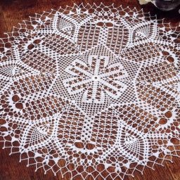 Ажурная салфеточка крючком