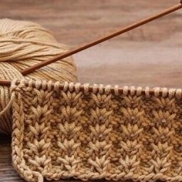 Красивый узор спицами