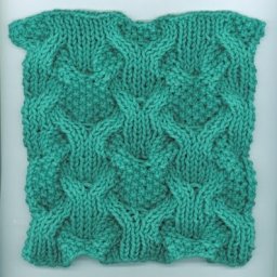 Лягушачий узор, вяжем спицами