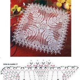 Нежная салфеточка, связанная крючком