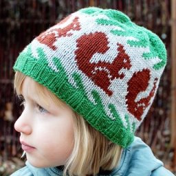 Шапочка с жаккардовым узором