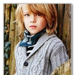 Жакет с воротником, вяжем детям