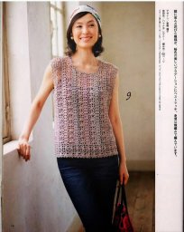 Ажурный топ крючком