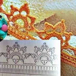 Милая кайма крючком