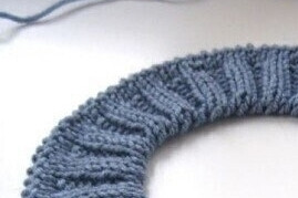 Имитация пришивной горловины