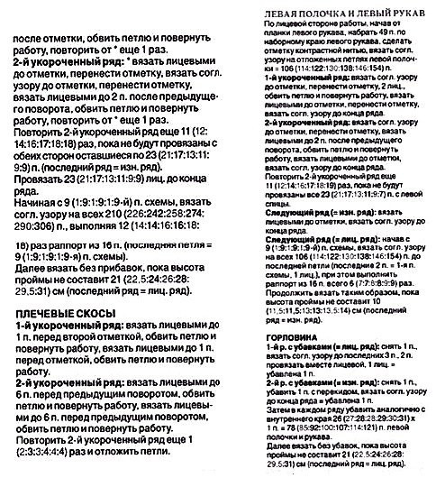 Жакет спицами. Схема узора и описание Жакет спицами. Схема узора и описание