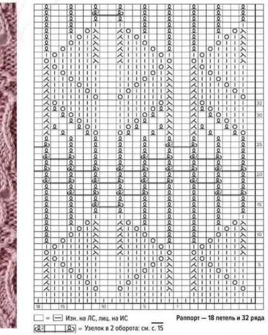 Летний топ спицами