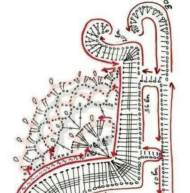 Вяжем ажурные сани крючком