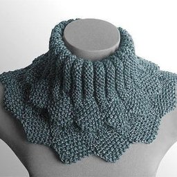 Вяжем спицами край зубчиками