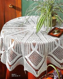Вяжем ажурную скатерть