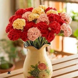 Красивые гвоздики крючком