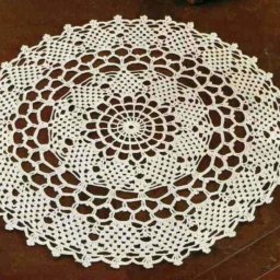 Круглая салфетка крючком