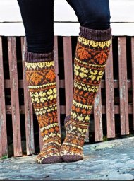 Жаккардовый узор носочных изделий