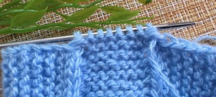 Следочки без швов спицами.