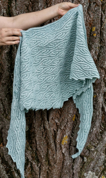 Шаль «Кудрявые веточки»