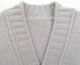 Вяжем планку на кардигане спицами