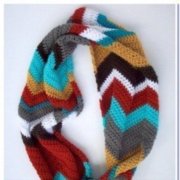 Снуд интерпесным узором