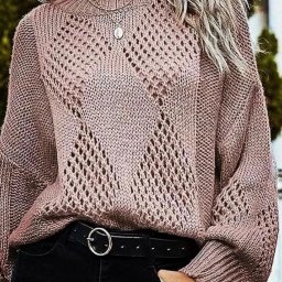 Узор спицами для нежного пуловера