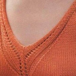 Узор для нежной связанной горловины