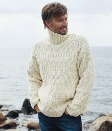 Вяжем мужчинам: два джемпера спицами с аранами