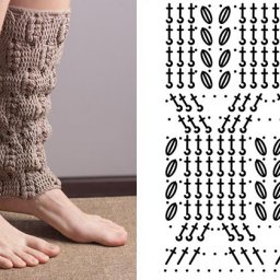 Гетры цвета "кофе"