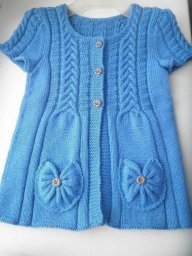 Вяжем кофточку для девочки, вяжем спицами