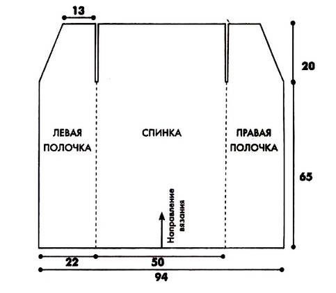 Ажурный жилет крючком