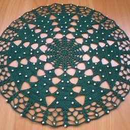 Новогодняя салфеточка "Лес ёлок"