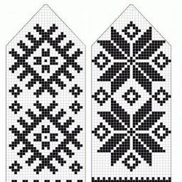 Подборка жаккардовых узоров для варежек