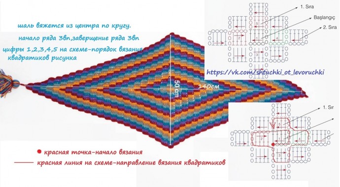 Шарф или шаль от NAKO