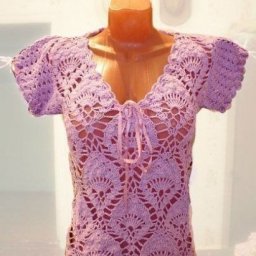 Симпатичный узор для нежной летней кофточки