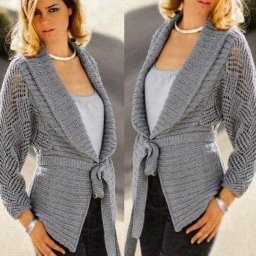 Удобный серый жакетик