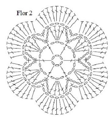 Вязаные цветочки для декора