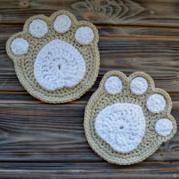 Милая подставка под горячее "Лапки"