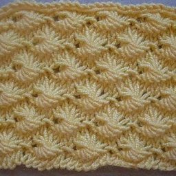 Симпатичный узор спицами