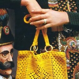 Солнечная сумка крючком