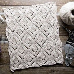 Ажурный узор спицами