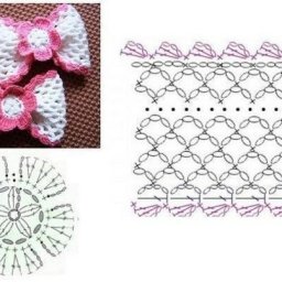 Бантик крючком