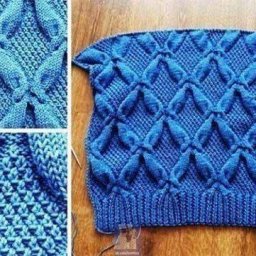 Красивый узор спицами