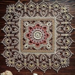 Очаровательные салфеточки крючком