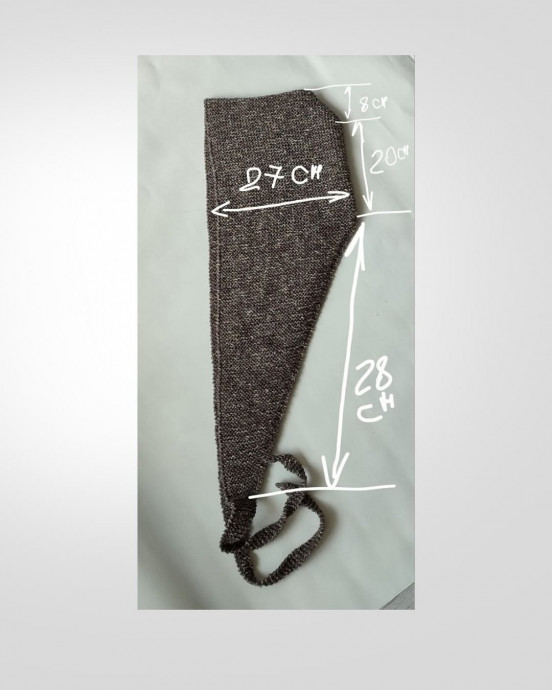 Капюшон-шарф с завязками