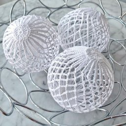 Схема вязания новогодних шариков