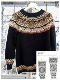 Лопапейса спицами