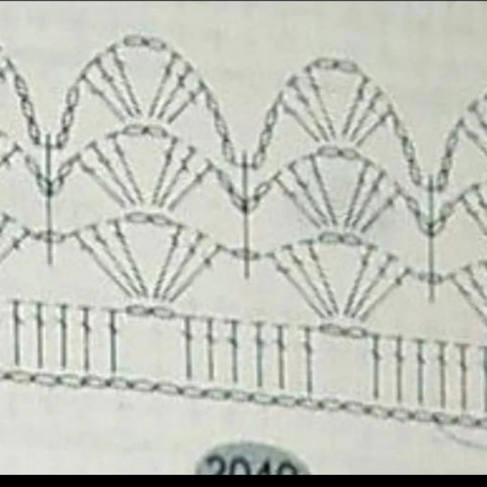 Узор крючком для топа