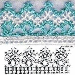 Ажурная кайма крючком