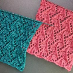 Ажурный узор спицами